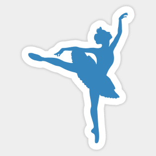 Blue Ballerina Sticker